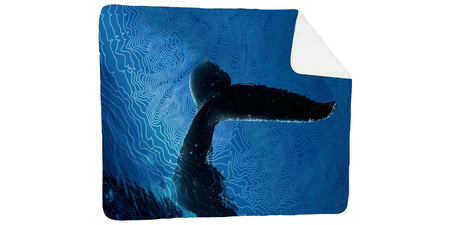 Sherpa Blanket- Whale Tail